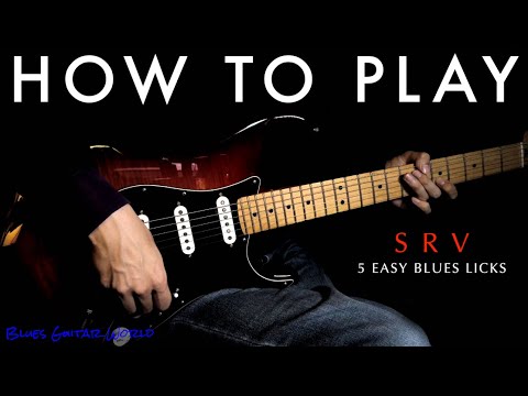 Stevie Ray Vaughan style 3 Easy Blues Licks | Guitar Lesson
