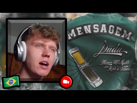 FIRST REACTION TO Mensagem Clipe Oficial - Dudu, Menor MC, Kailê | Brazilian Music Reaction