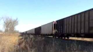 preview picture of video 'BNSF 6090, 6161 & dpu 5654'