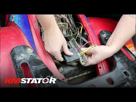 How To Install a Polaris Regulator Rectifier # 2203636 4060173 For Sportsman 500 and more RM30T12