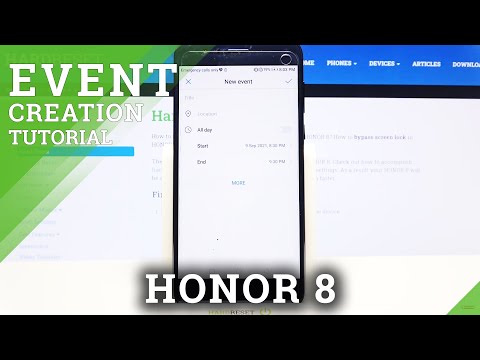 How to Add Event to Calendar to HONOR 8 – Use Calendar