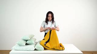 Harley & Cho (Харли энд Чо) Dreamer Yellow Velvet лежак для кошек и собак (желтый)