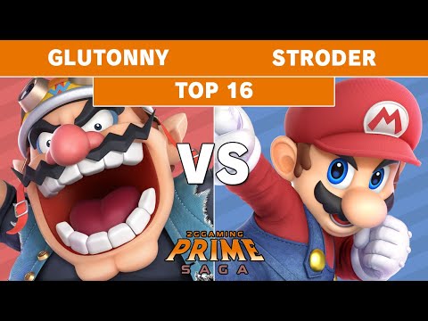 2GG: Prime Saga - Solary | Glutonny (Wario) vs Tuxedo | Stroder (Mario) Top 16 - Smash Ultimate