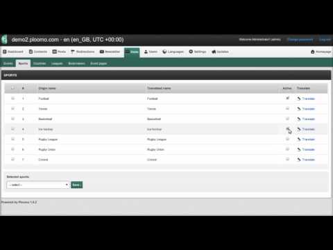 How to build a sport website with Ploomo CMS