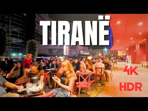 TIRANA, ALBANIA VLOG AT NIGHT, NIGHT LIFE IN TIRANA 18 AUGUST 2025