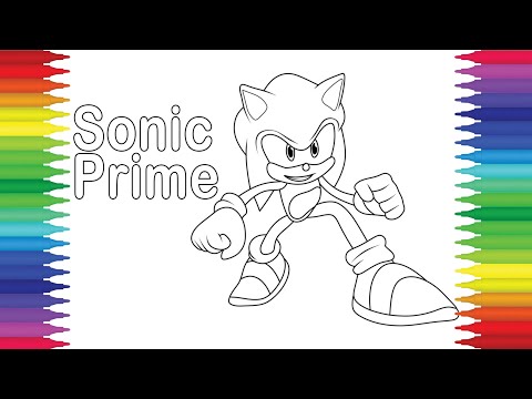Sonic Prime Coloring Page