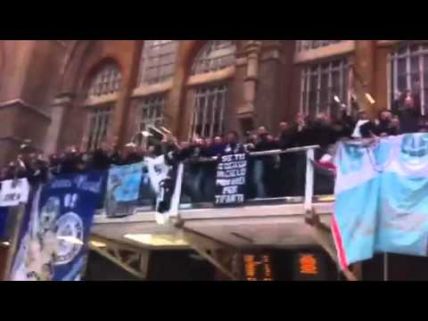 Lazio Fan at Liverpool street station