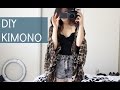 How to DIY A Scarf In to A Kimono! (No-Sew) 
