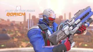 OW2スタジアム、ソルジャーでもオールスター到達！全弾ヘッショが気持ちいいハイライト集