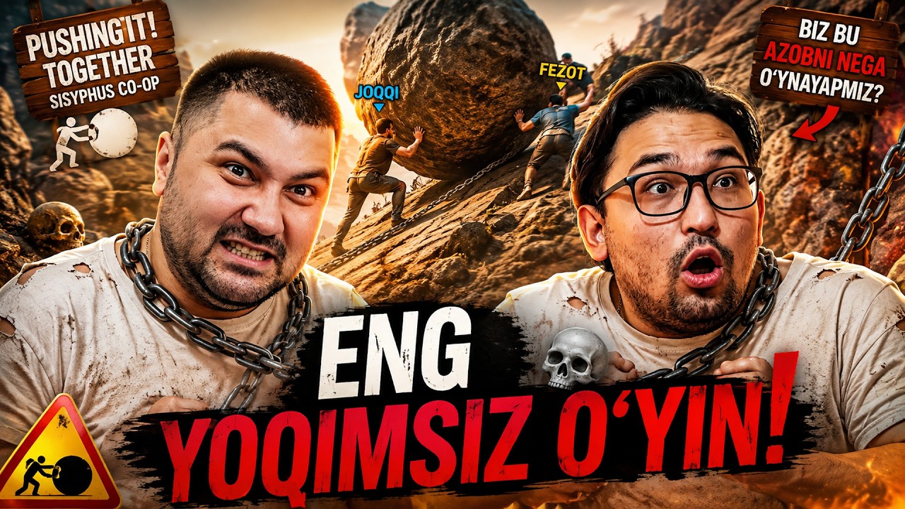 💀 ENG YOQIMSIZ O‘YIN! ➜ Pushing it! Together - Sisyphus CO-OP! #1