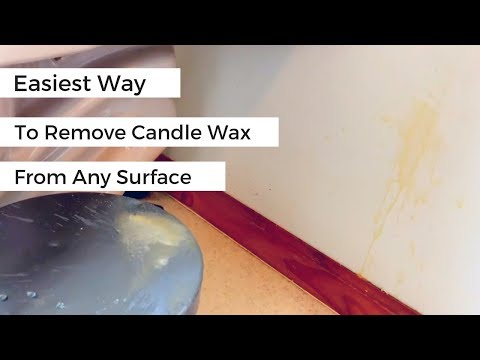 How to Clean Candle Wax || Easiest Method- Off Any Surface!