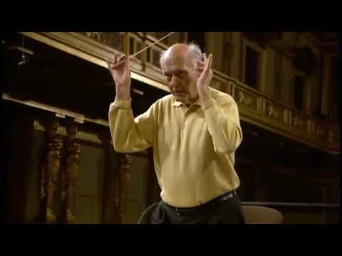 Georg Solti und die Wiener Philharmoniker bei der Probe