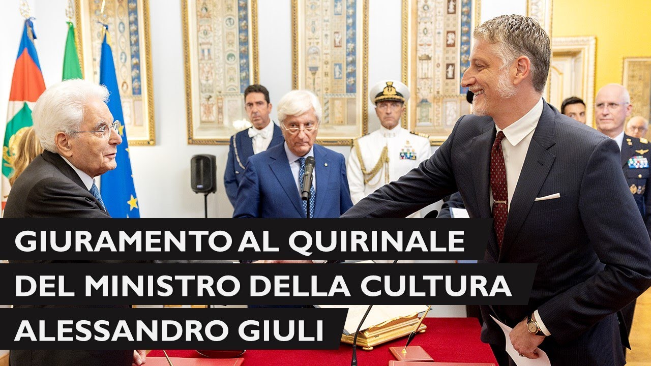 Giuramento del Ministro della Cultura Alessandro Giuli