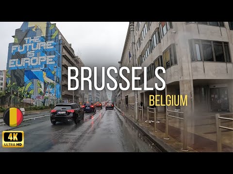 Brussels - Belgium - Drive in 4K