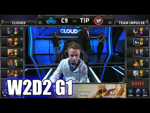 Cloud 9 vs Team Impulse | S5 NA LCS Summer 2015 Week 2 Day 2 | C9 vs TIP W2D2 G1 Round 1