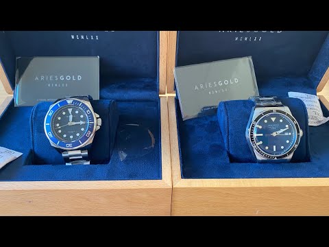 First Impression Of Two Divewatches | Aries Gold