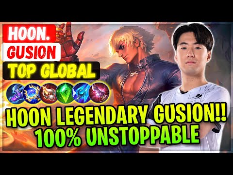 Hoon Legendary Gusion!! 100% Unstoppable [ Top Global Gusion ] Hoon. - Mobile Legends Gameplay Build