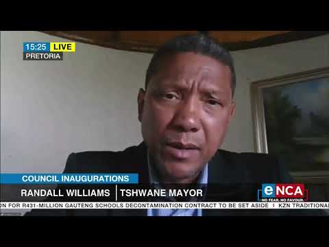 Council Inaugurations Randall Williams talks on election as Tshwane mayor