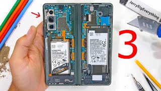 Is the Samsung Galaxy Z Fold3 5G really Hydrophobic? - Waterproof Teardown!