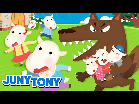 O Lobo e os Sete Cabritinhos | Não Abra a Porta | Desenho Infantil | JunyTony em Português