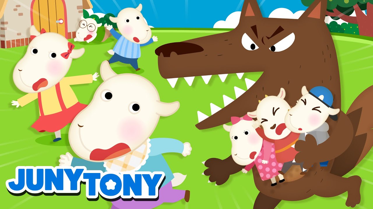 O Lobo e os Sete Cabritinhos | Não Abra a Porta | Desenho Infantil | JunyTony em Português