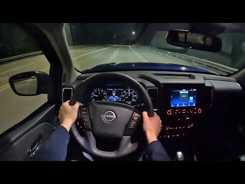 2022 Nissan Frontier - POV Night Drive (Binaural Audio)