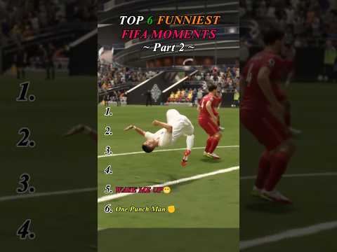 Ranking the top 6 funniest FIFA moments 😂😂 (Part 2) ❤️ #funnyshorts #fifamobile #laugh #funnymoments