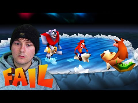 Playing Crash Bash Until I Fail