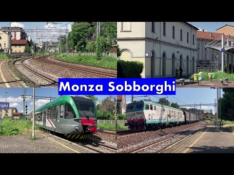 Treni passeggeri e merci in transito, arrivo e partenza a MONZA SOBBORGHI!
