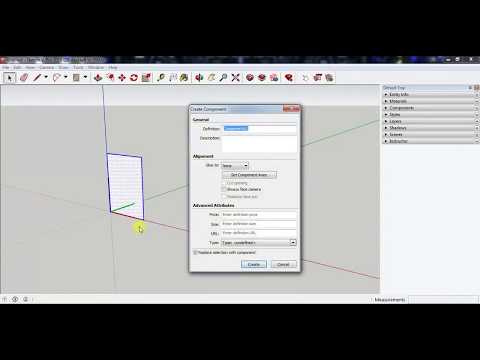 SketchUp Dynamic Component Tutorial - How to twist or swing a component