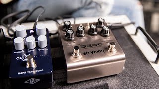 Video thumbnail for Strymon Deco Tape Saturation & Doubletracker Delay Pedal | Demo and Overview with Rob Gueringer by Guitar Center