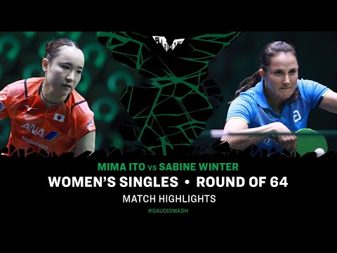FULL MATCH | Mima Ito vs Sabine Winter | WS R64 | #SaudiSmash 2024