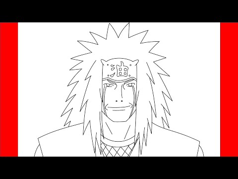How To Draw Jiraiya From Naruto - Step By Step Drawing