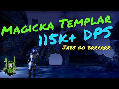 ESO - Magicka Templar Build - Easy 115k+ Rotations - Ascending Tide DLC