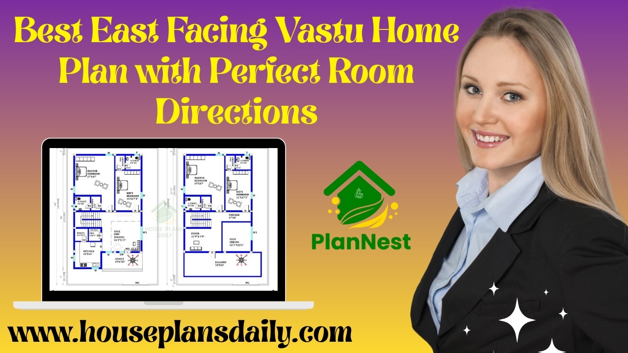 Best East Facing Vastu Home Plan with Perfect Room Directions