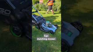 New mulching mower from Ego. Does a great job #ego #mower #mowing #grass #grasscutting #lawn #mulch