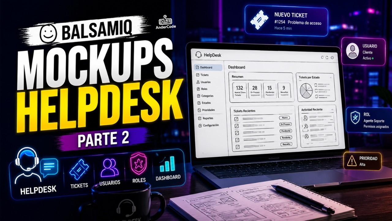 Mockups en Balsamiq para un Sistema HelpDesk | Parte Final