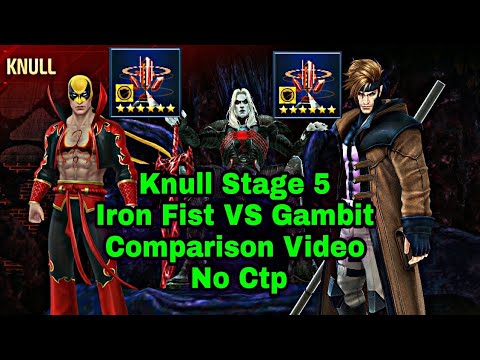Iron Fist VS Gambit Comparison - Marvel Future Fight