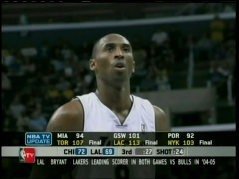 2005.11.20 Kobe Bryant at Bulls 43 points highlights