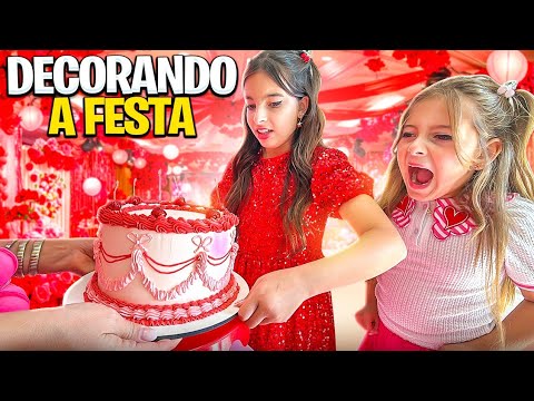 VLOG DECORATING EVERYTHING FOR LAURINHA'S BIRTHDAY PARTY