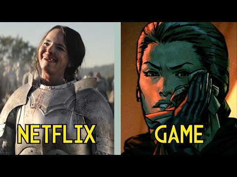 Queen Meve Knights Geralt | Netflix The Witcher vs Thronebreaker Comparison