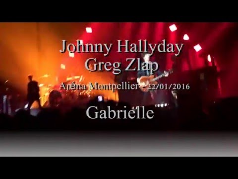 Gabrielle - Johnny Hallyday & Greg Zlap - Aréna Montpellier 22/01/16 ©FloBoggi