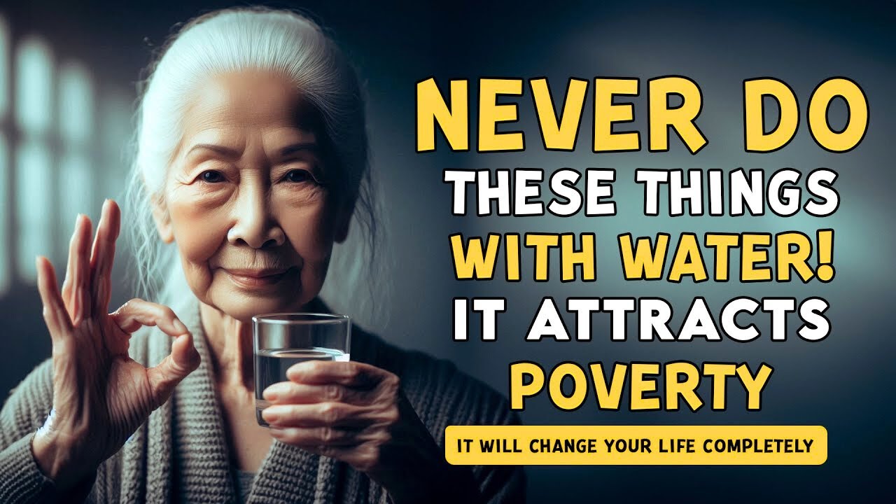 5 Things You Should STOP DOING with Water, THEY ATTRACT POVERTY AND RUIN | BUDDHIST TEACHINGS