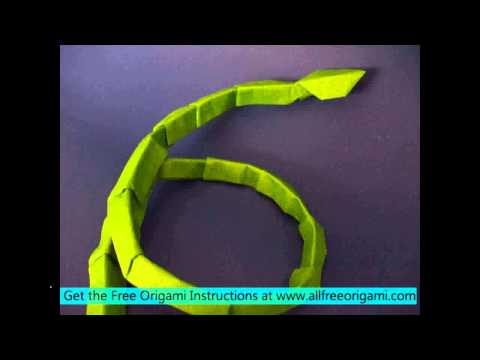 origami snake head