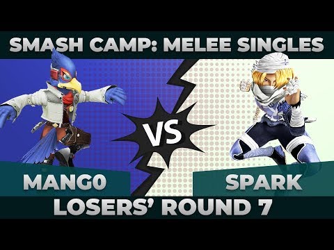 Mang0 vs Spark - Losers' Round 7: Melee Singles Top 48 - Smash Camp 2019 | Falco vs Sheik