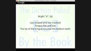 The Diction Police By The Book!