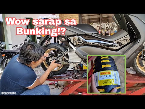 Yamaha Nmax V2 Rear tire disassemble and Trying New Pirelli Tire 140/70