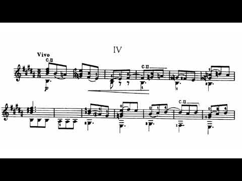 Manuel M. Ponce - Seis Preludios Cortos para Guitarra (Score video)