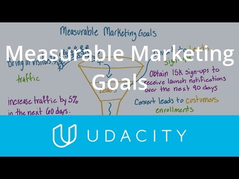 Measurable Marketing Goals | Pre Launch | App Marketing | Udacity
