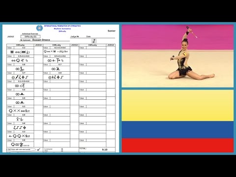 Lina Dussan Orozco Clubs 2016 Difficulty Symbols